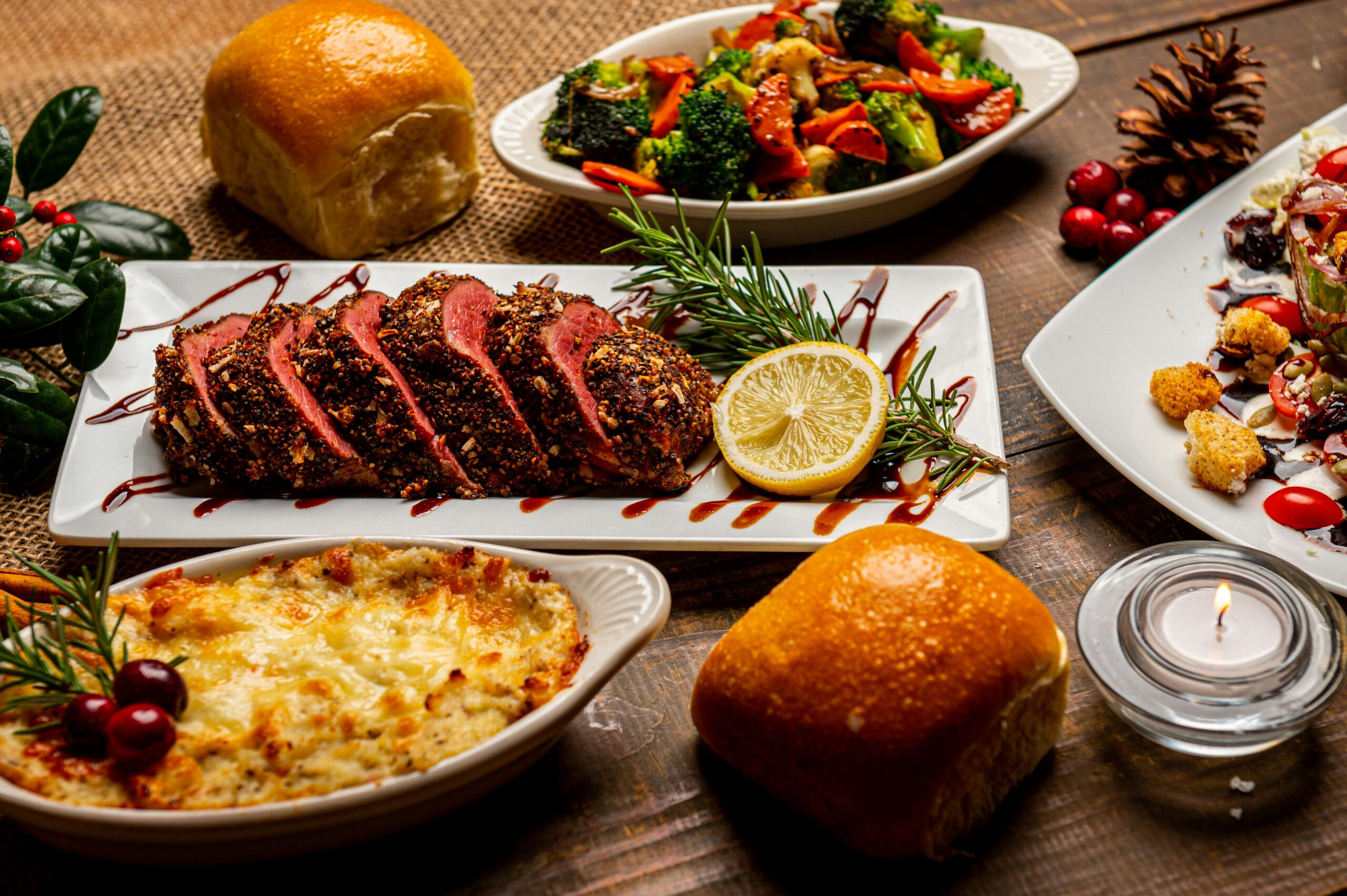 christmas dinner table